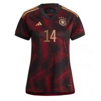Billiga Tyskland Jamal Musiala #14 Borta fotbollskläder Dam VM 2022 Kortärmad